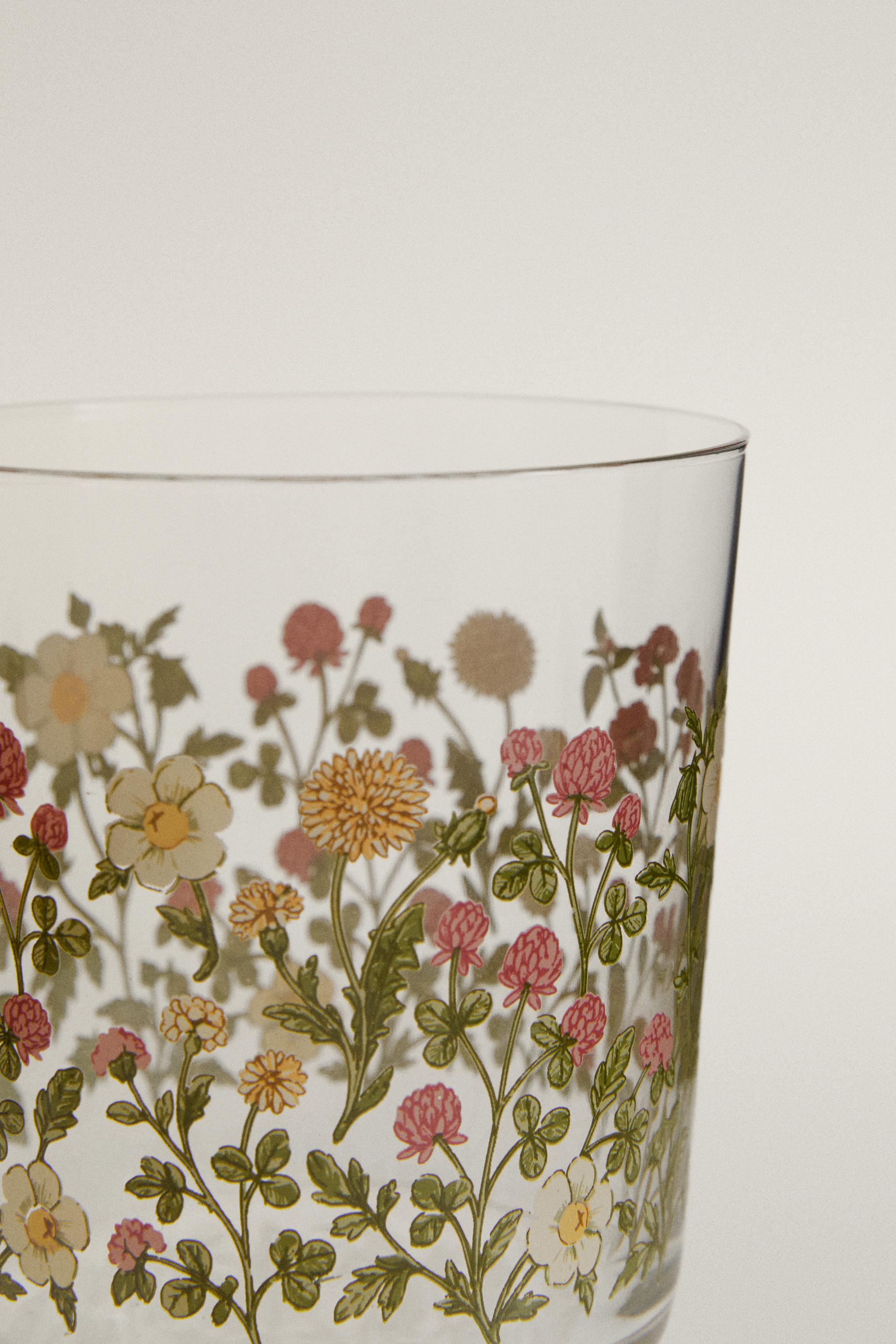 GLASS TUMBLER WITH DECAL